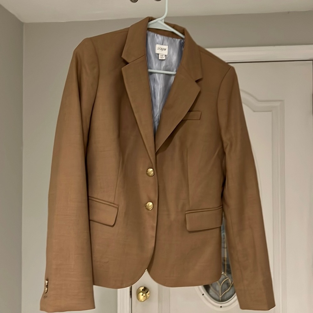 JCrew Factory Blazer Tan Size 10